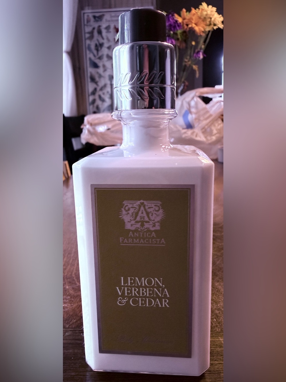 Antica Farmacista Body Moisturizer in the Lemon, Verbena & Cedar fragrance 10 oz